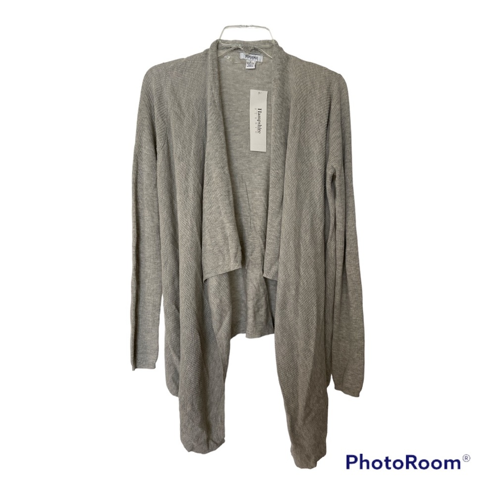 Grey Cascade Front Cardigan